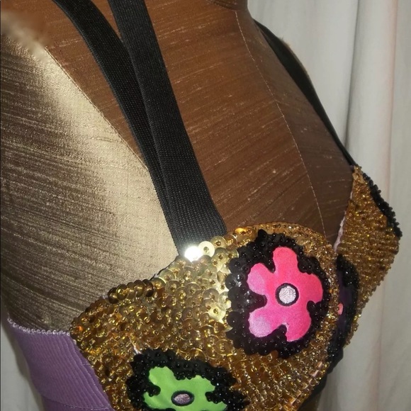 Dana Deatherage Vintage GoGo Belly Dancer Bra M - Picture 3 of 8